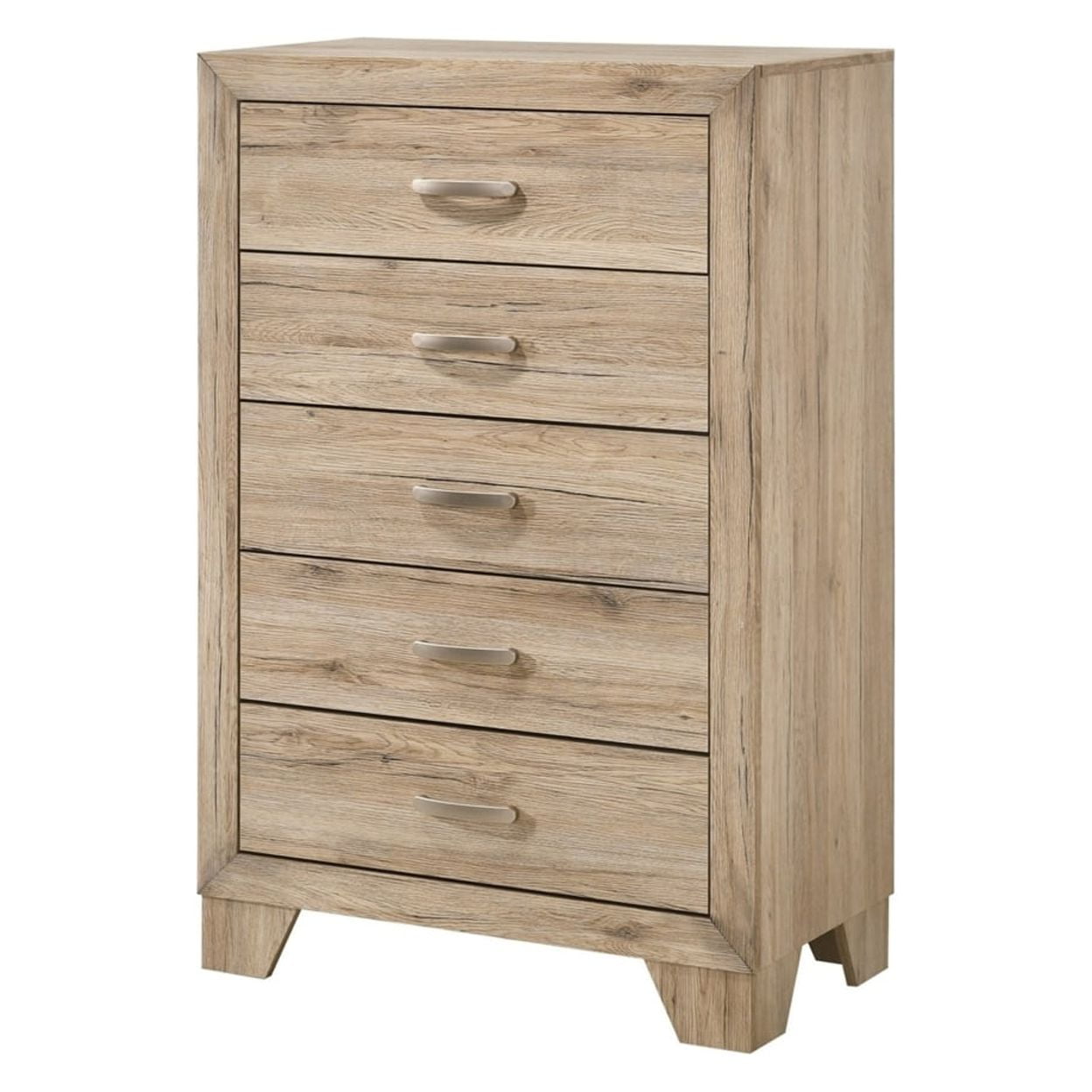Picture of Benjara BM218579 Wooden Chest with 5 Storage Drawers&#44; Brown - 44 x 16 x 32 in.
