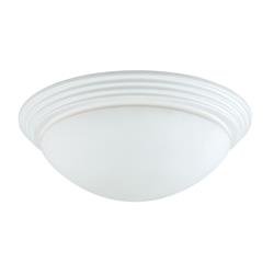 Picture of Benjara BM220713 Dome Shaped Glass Ceiling Lamp with Hardwired Switch&#44; White & Clear