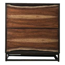 Picture of Benjara BM217776 2 Drawer Wooden Small Chest with Split Wood Panelled Fronts&#44; Brown