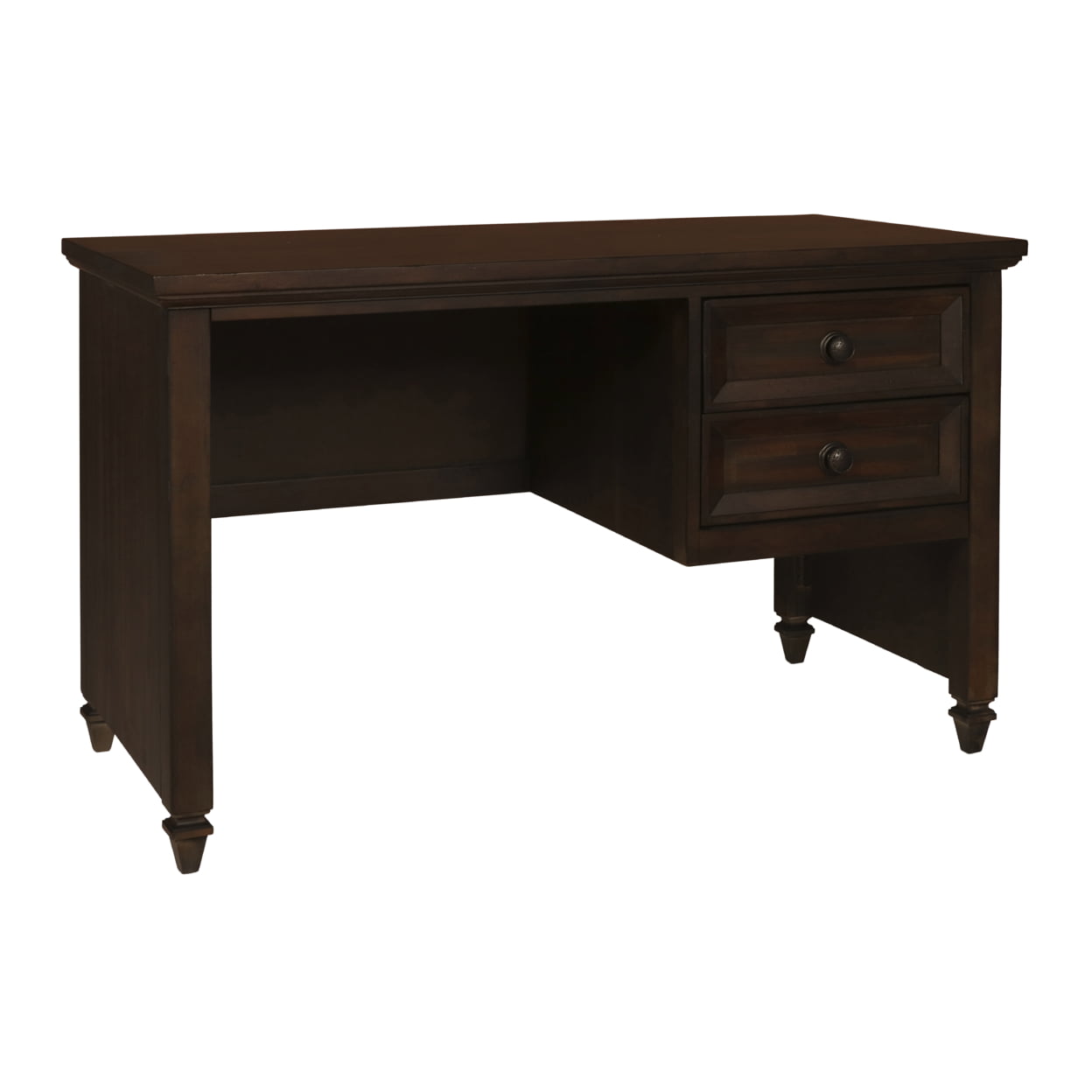 Picture of Benjara BM221265 Wooden Writing Desk with 2 Spacious Storage Drawers, Brown