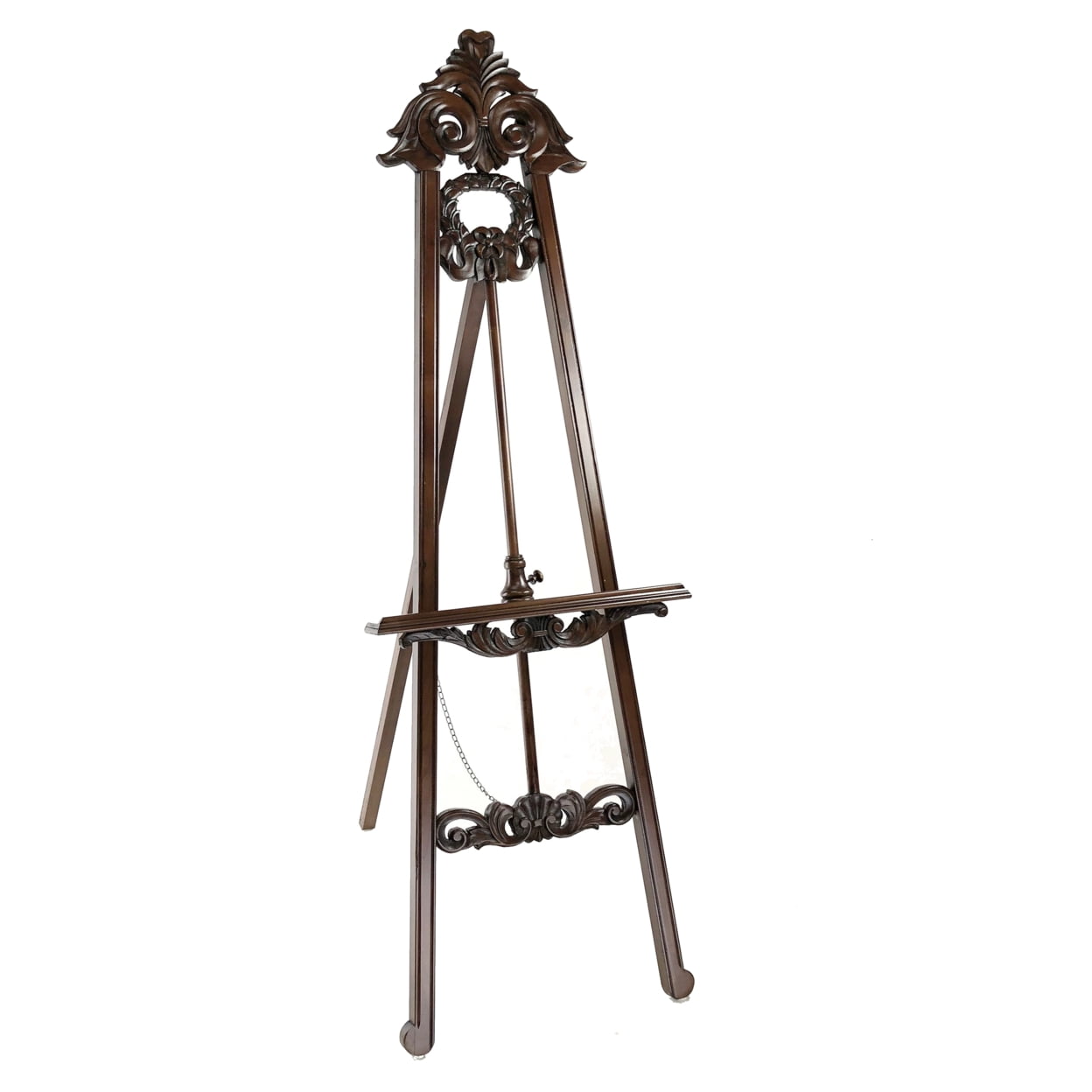 Picture of Benjara BM210461 Traditional Style Sandy Easel with Angular Legs&#44; Brown