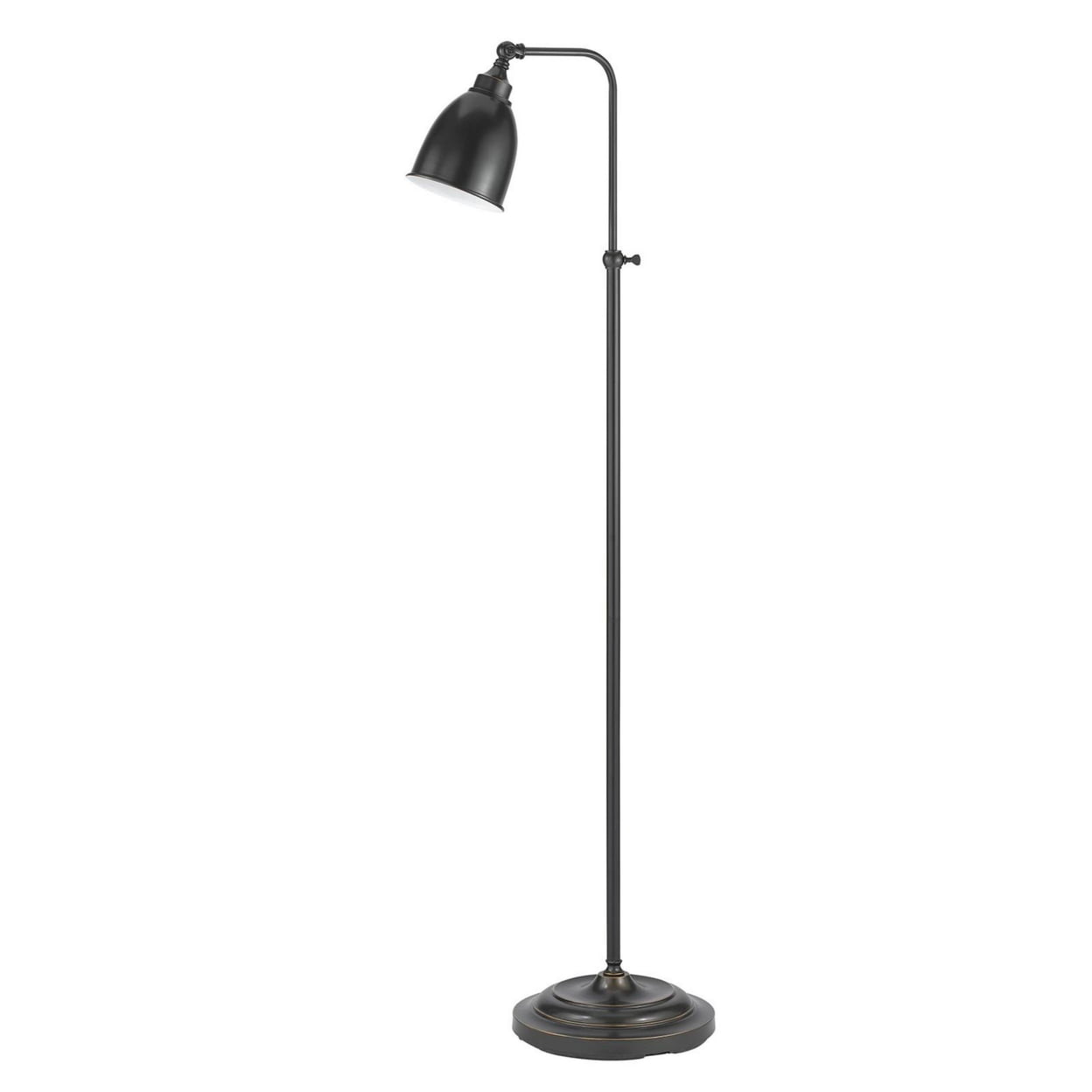 Picture of Benjara BM225100 62 in. Metal Round Floor Lamp with Adjustable Pole, Dark Bronze