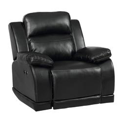 Picture of Benjara BM218236 Leatherette Power Glider Recliner with Tufted Backrest&#44; Black