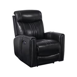 Picture of Benjara BM225773 Faux Leather Upholstered Wooden Recliner with Switch Panel&#44; Black