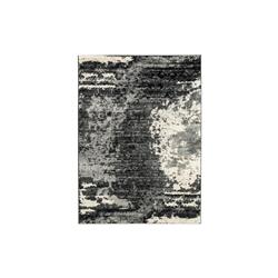 Picture of Benjara BM227452 Machine Woven Fabric Rug with Abstract Pattern&#44; Black & Gray - Medium