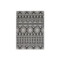 Picture of Benjara BM227460 Machine Woven Fabric Rug with Tribal Pattern&#44; Gray & White - Large