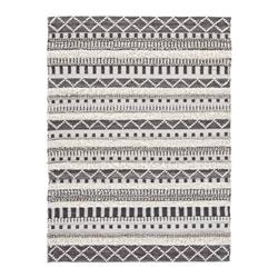 Picture of Benjara BM227543 Rectangular Woolen Rug with Tribal Pattern&#44; Gray & Cream - Medium