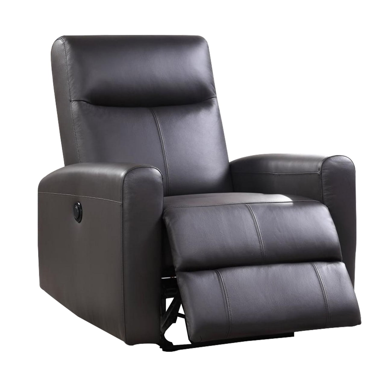 Picture of Benzara BM230146 Leatherette Power Recliner with Tufted Back, Brown