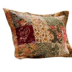 Picture of Benzara BM14924 Kamet Fabric Sham with Floral Prints & Paisleys&#44; Multi Color - Standard Size