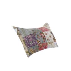 Picture of Benzara BM14951 Eiger Fabric Sham with Jacobean Prints, Multi Color - Standard Size