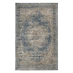 Picture of Benjara BM230920 120 x 96 in. Polypropylene Rug with Medallion Print&#44; Blue & Beige