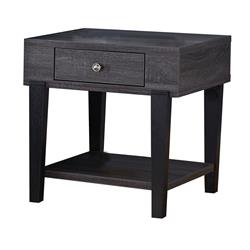 Picture of Benjara BM233707 22 x 20.75 x 22 in. 1 Drawer Wooden End Table with 1 Open Shelf&#44; Distressed Gray