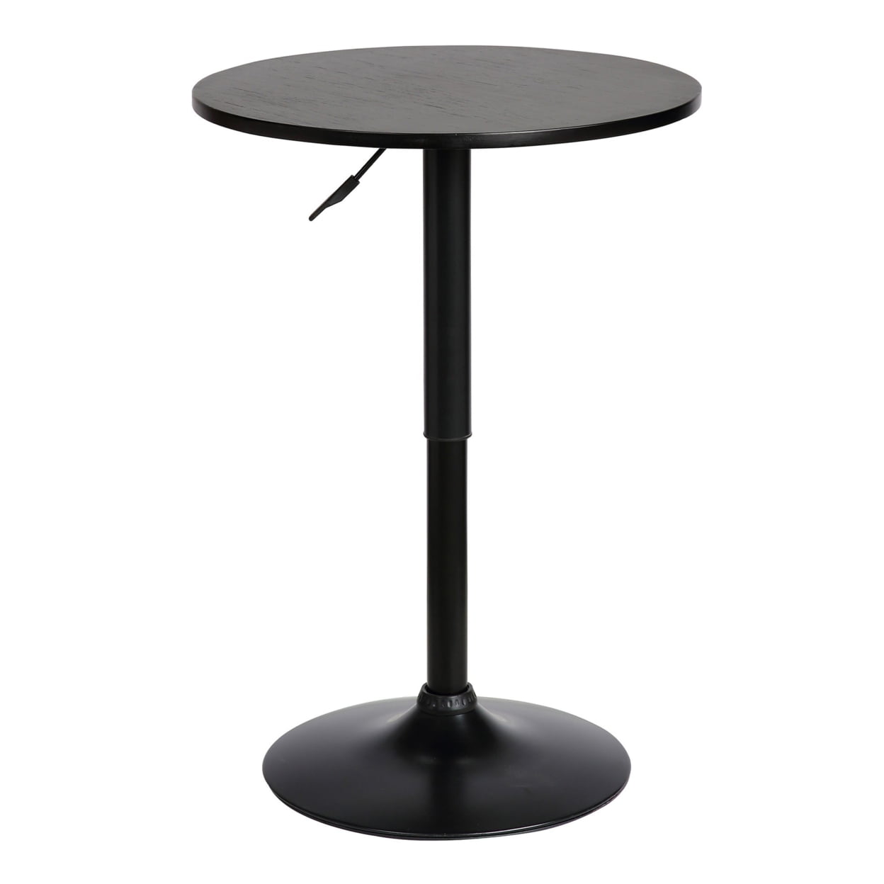 Picture of Benjara BM236681 24 in. Round Adjustable Pub Table with Metal Base&#44; Black