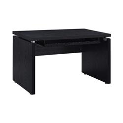 Picture of Benjara BM233214 47 in. Wooden Computer Desk with Keyboard Tray&#44; Black