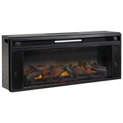 Picture of Benjara BM238418 43 in. Electric Fireplace Insert with Log Set Look&#44; Black