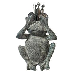 Picture of Benjara BM238461 21 ft. Polyresin No See Frog Figurine with Textured Accents&#44; Gray