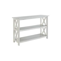 Picture of Benjara BM239763 30.25 x 42 x 16 in. 2 Shelf Wooden Entryway Table with X-Shaped Accent&#44; White
