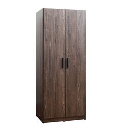 Picture of Benjara BM239893 78.7 x 22.4 x 31.4 in. Wooden Closet with 2 Door & Bar Pulls&#44; Brown