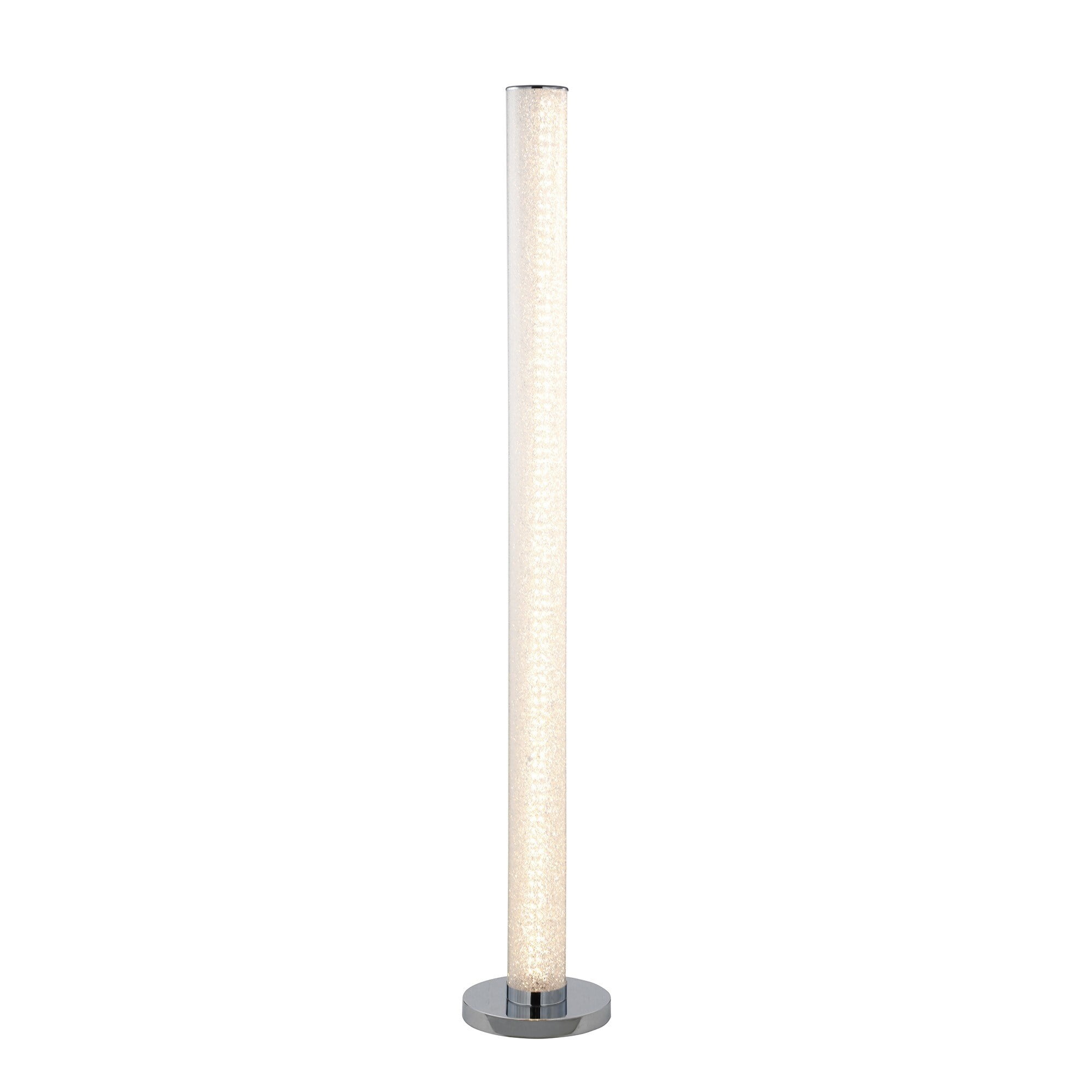 Picture of Benzara BM240869 Column Style Floor Lamp with Sandrock Acrylic Tube, Clear