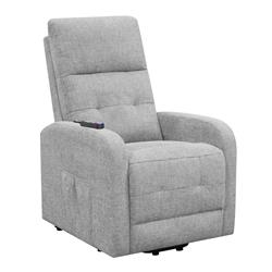Picture of Benjara BM242048 Fabric Power Lift Massage Chair with Tufted Stitched Accent&#44; Grey