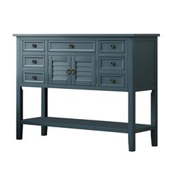 Picture of Benzara BM261404 Console Table with 7 Drawers & 2 Doors&#44; Blue