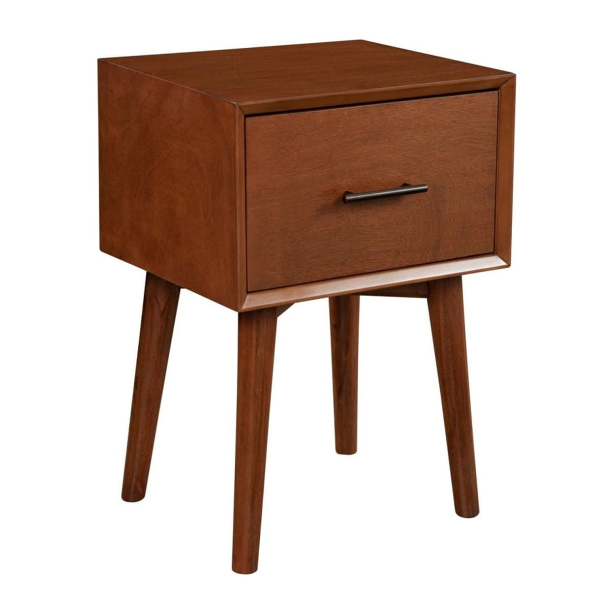 Picture of Benzara BM261863 End Table with 1 Drawer & Angled Legs&#44; Brown