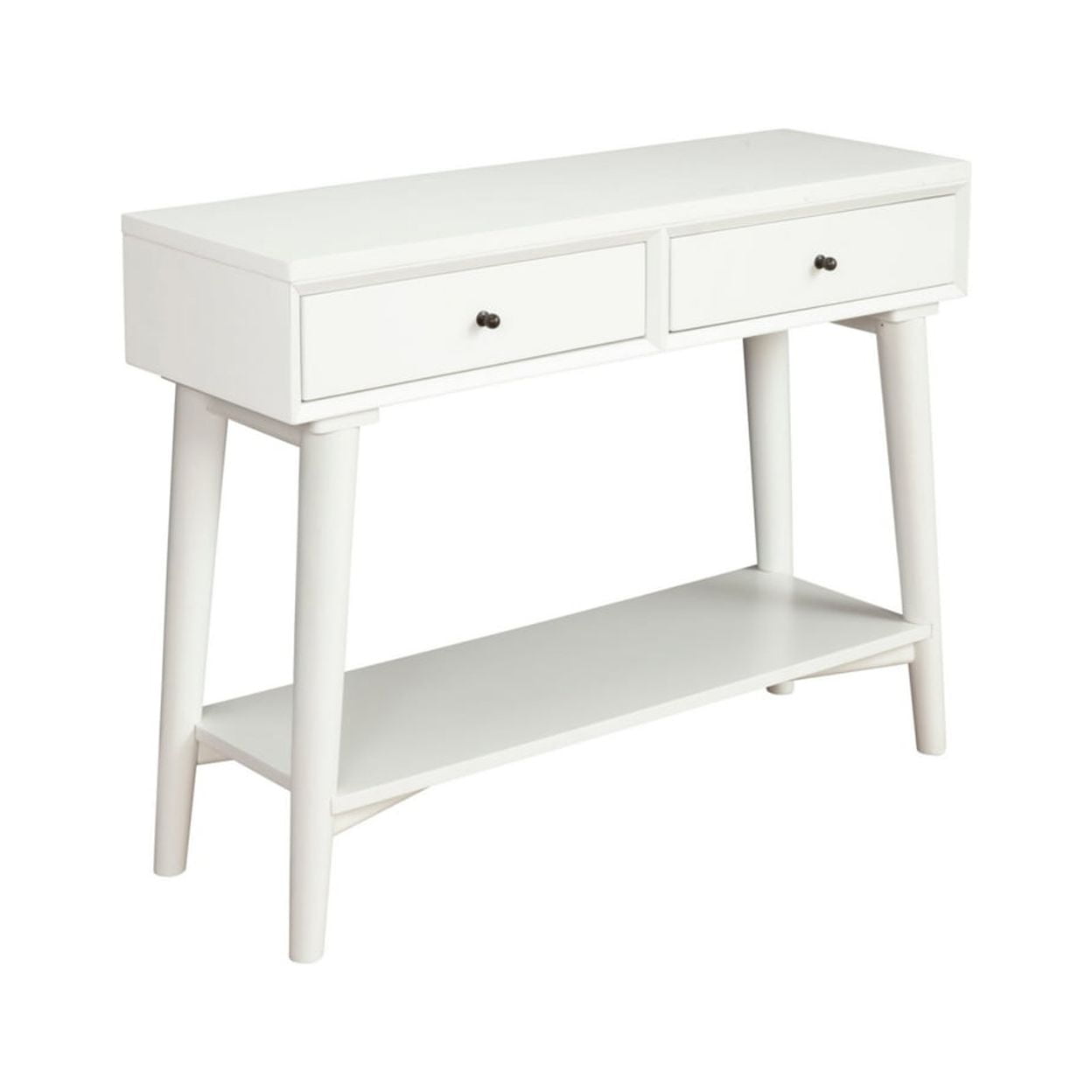 Picture of Benzara BM261887 Console Table with 2 Drawers & Angled Legs&#44; White