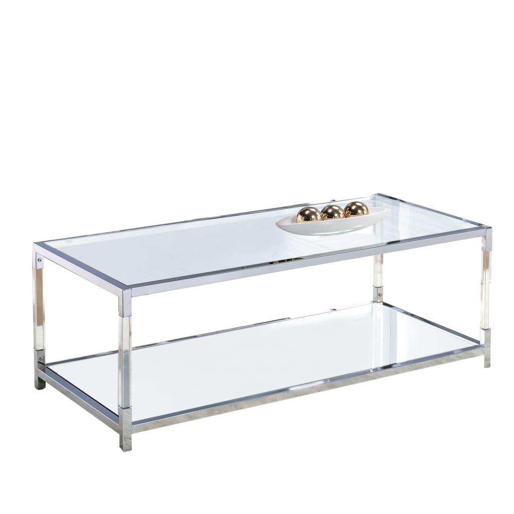 Picture of Benjara BM208952 Contemporary Style Wooden Round Counter Table with Glass Top&#44; Gray & Clear