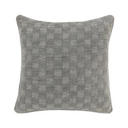 Picture of Benjara BM283477 22 x 22 in. Giana Square Soft Fabric Accent Throw Pillow, Gray Checkered Design