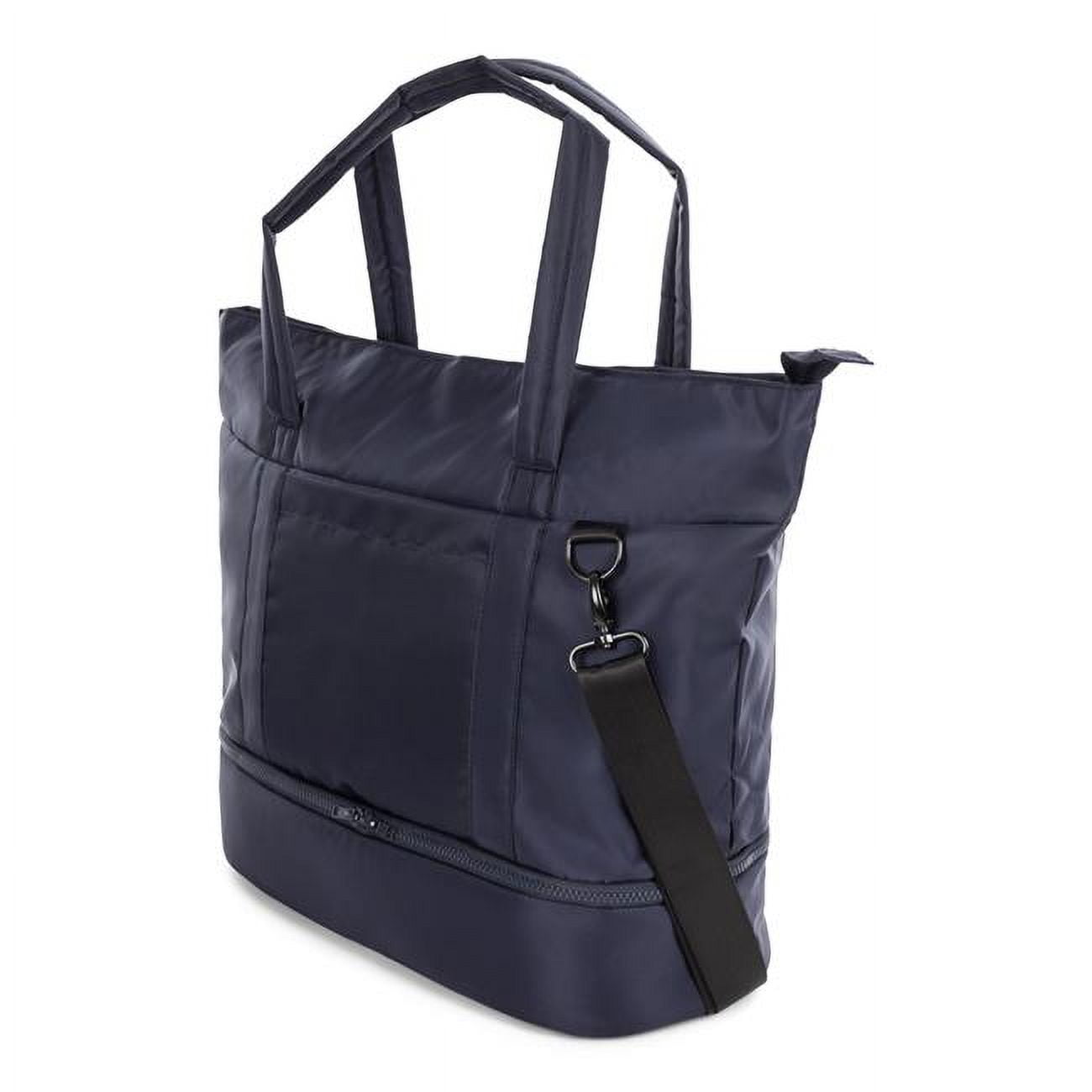 Tote Bag with Shoe Compartment - Navy