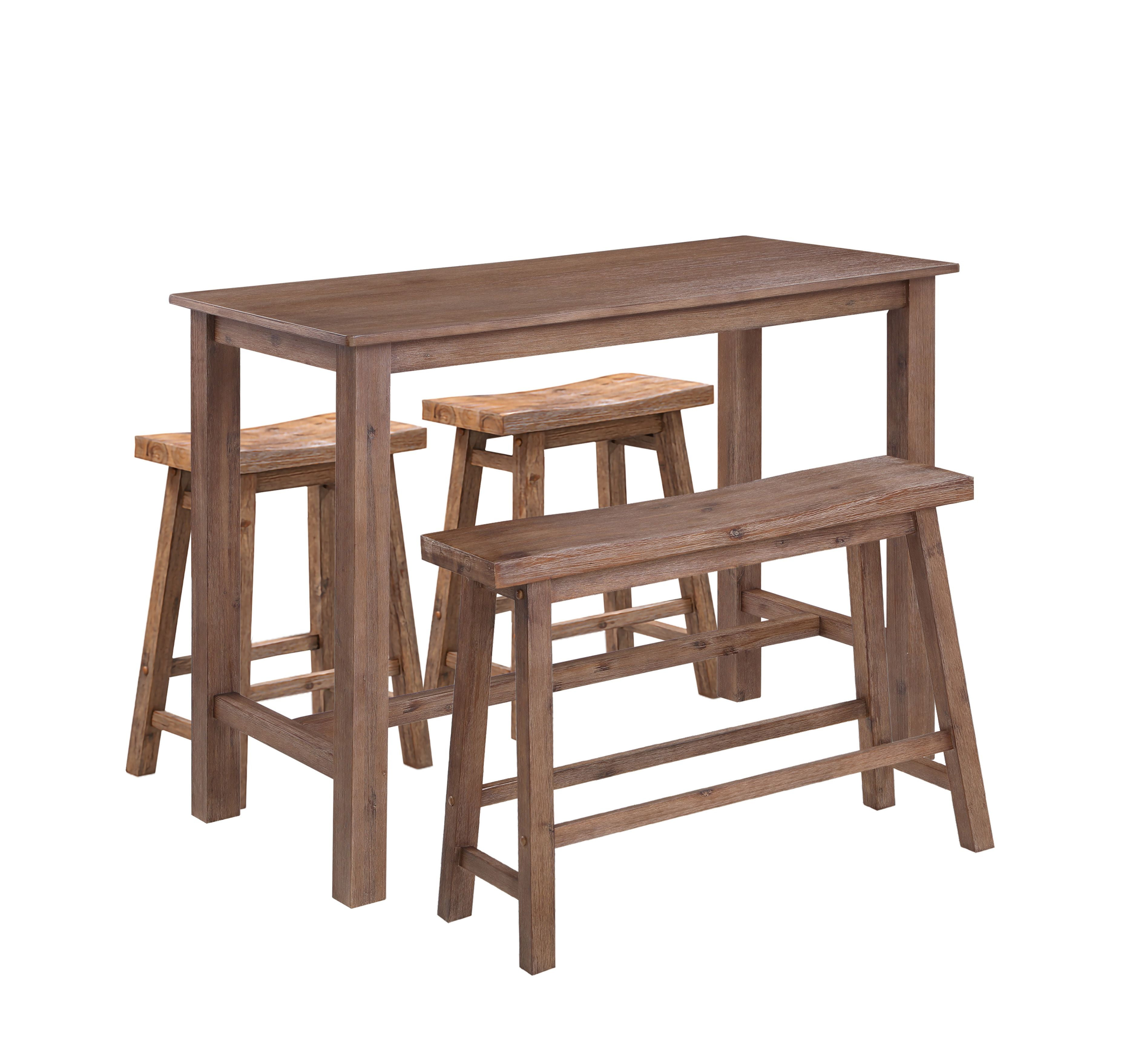 Picture of Boraam 75027 Sonoma Pub Set, Barnwood Wire-Brush
