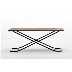 Picture of Boraam 77023 Miriam Cocktail Table&#44; Weathered Brown