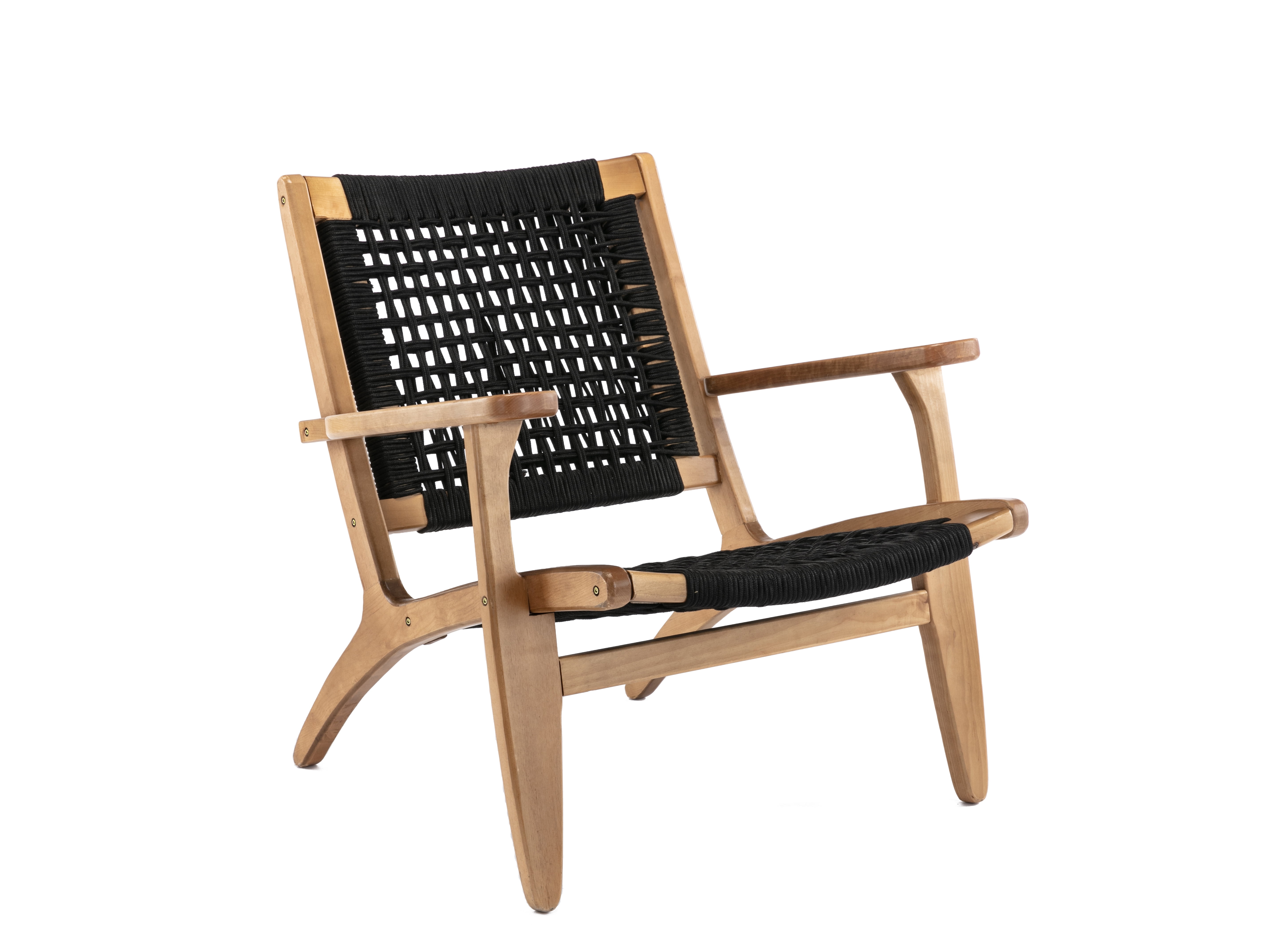 Picture of Boraam 76152 Harrison Woven Chair&#44; Black & Oak