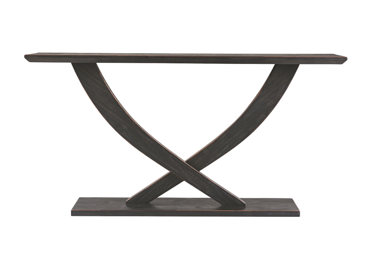 77326 Rasmus Console Table, Black & Charcoal