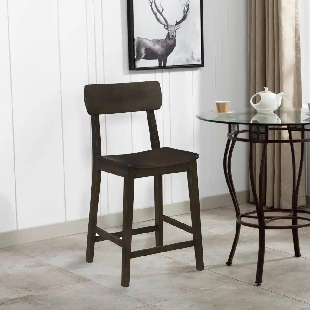 Torino Wood Counter Stool44 Carbonite Finish
