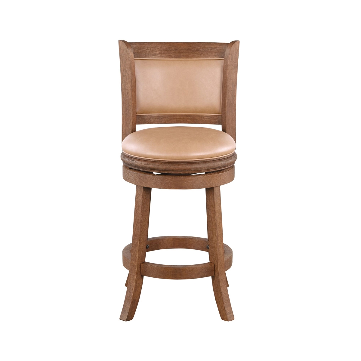 Augusta Swivel Counter Stool, Chestnut Wire-Brush