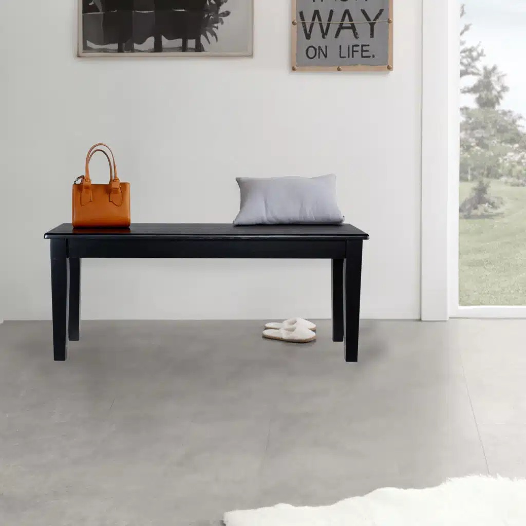 36318 Shaker Dining Bench - Black