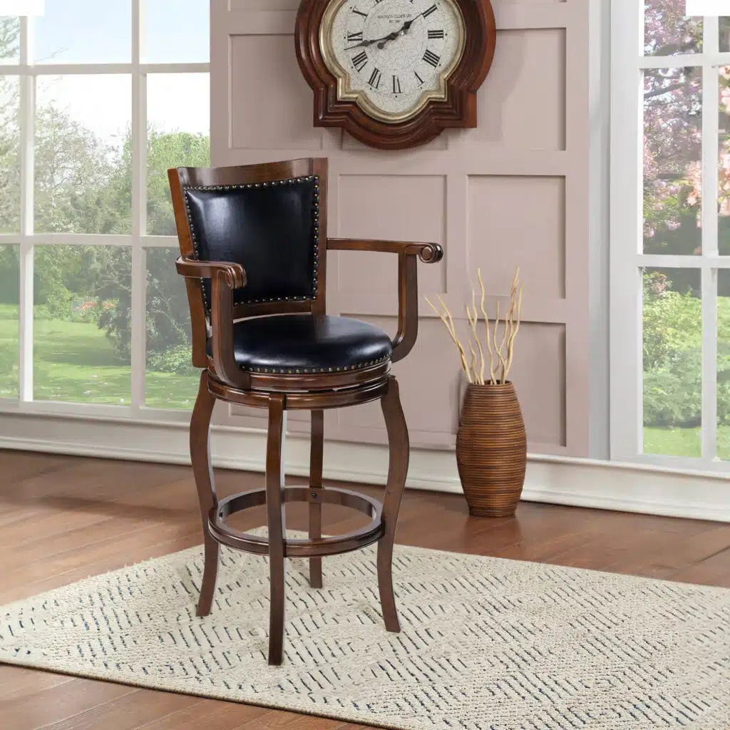 Picture of Boraam 52234 Jones Extra Tall Swivel Bar Stool - Cappuccino