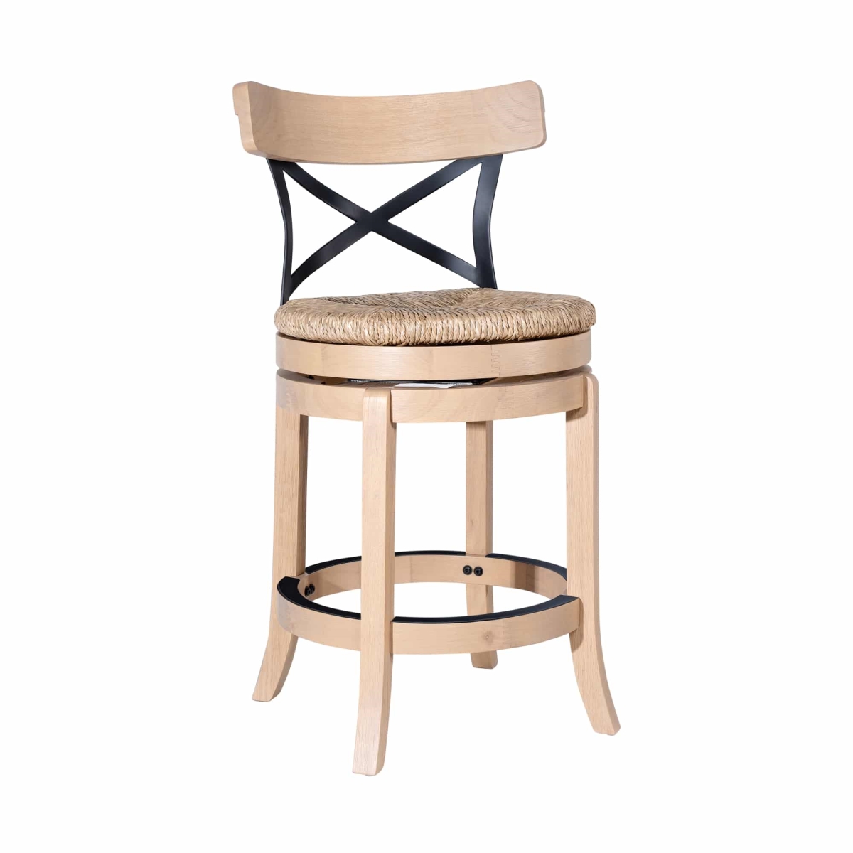 87724 Myrtle Swivel Counter Stool - Blonde Oak
