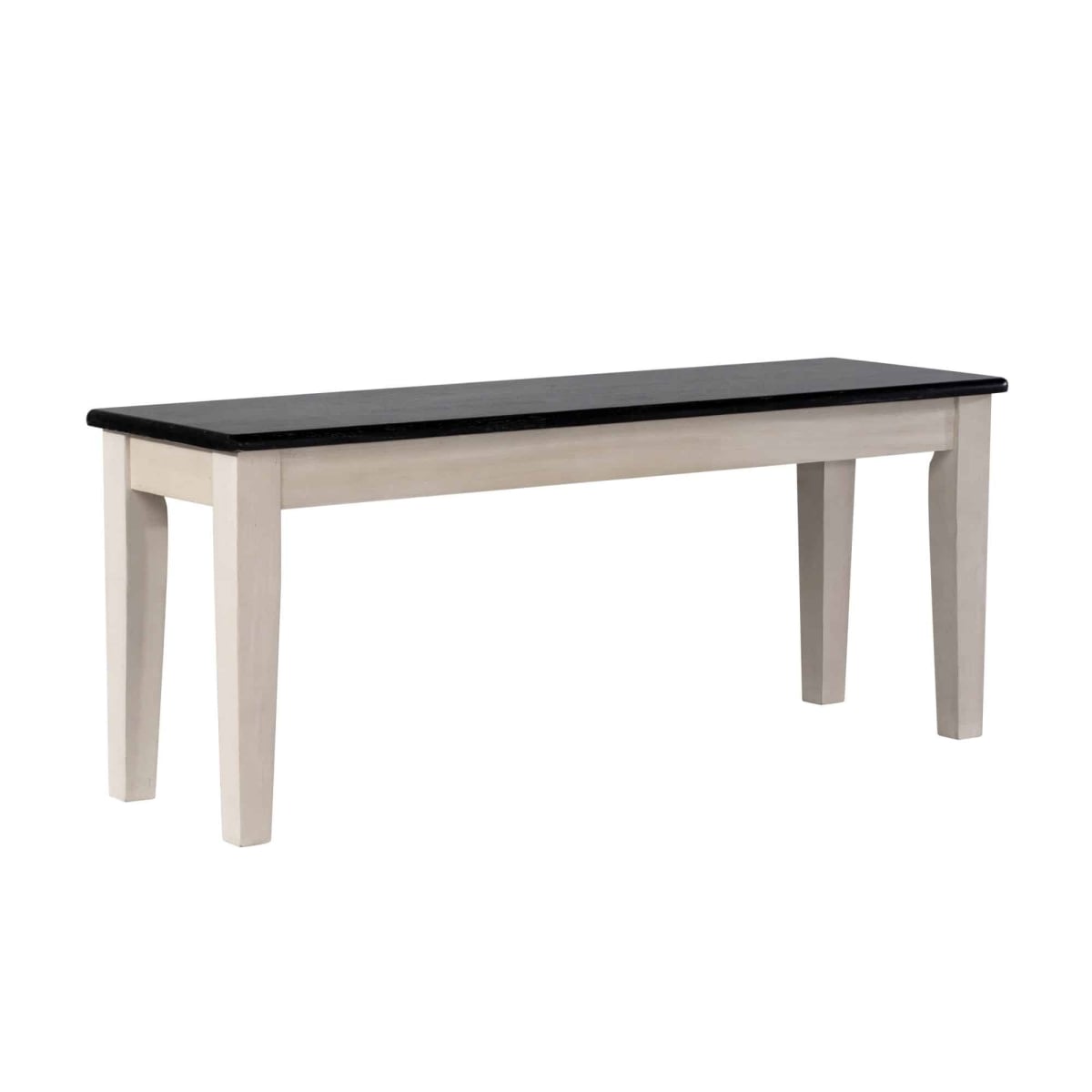 30118 Shaker Dining Bench - European Black Ash/Antique White
