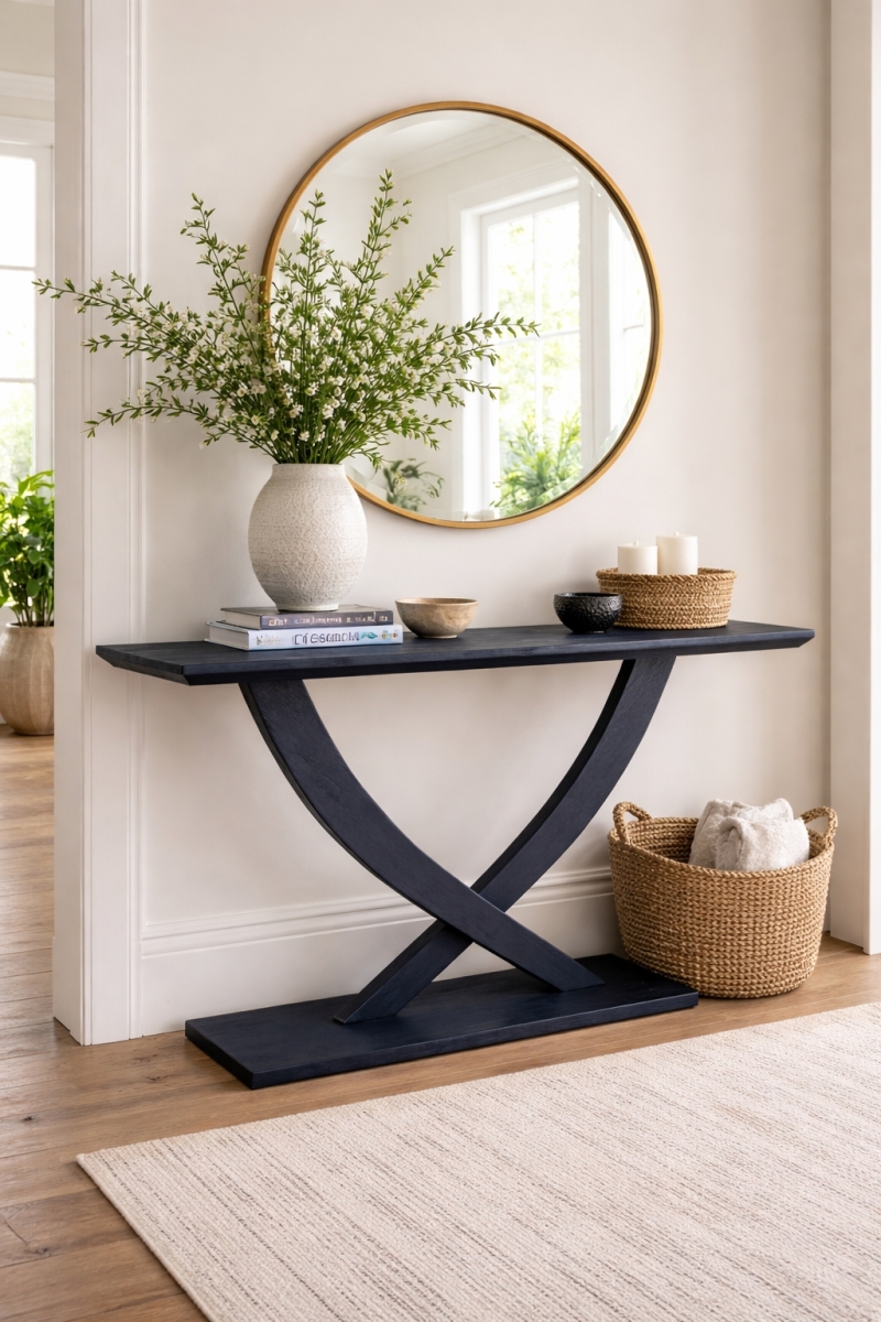 77328 Rasmus Console Table - Navy Blue