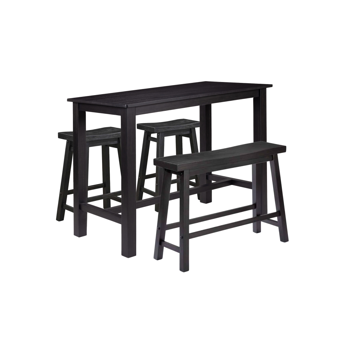 75724 Sonoma 4pc Pub Set - Black Charcoal