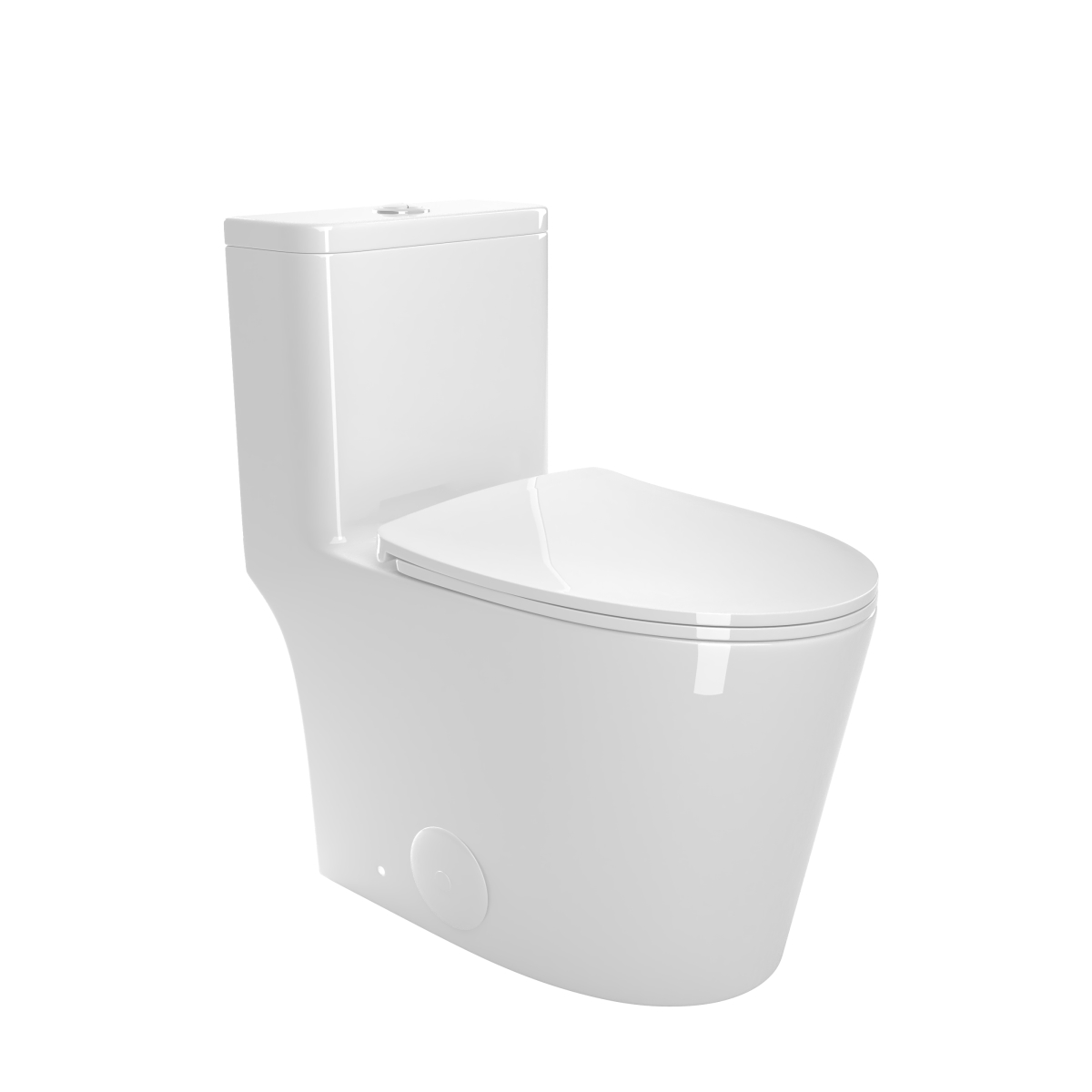 Picture of Bothwa T036-WT 27.95 x 14.76 in. Home 1.1 & 1.6 GPF Elongated Comfort Height Floor Mounted Dual Flush Toilet&#44; White