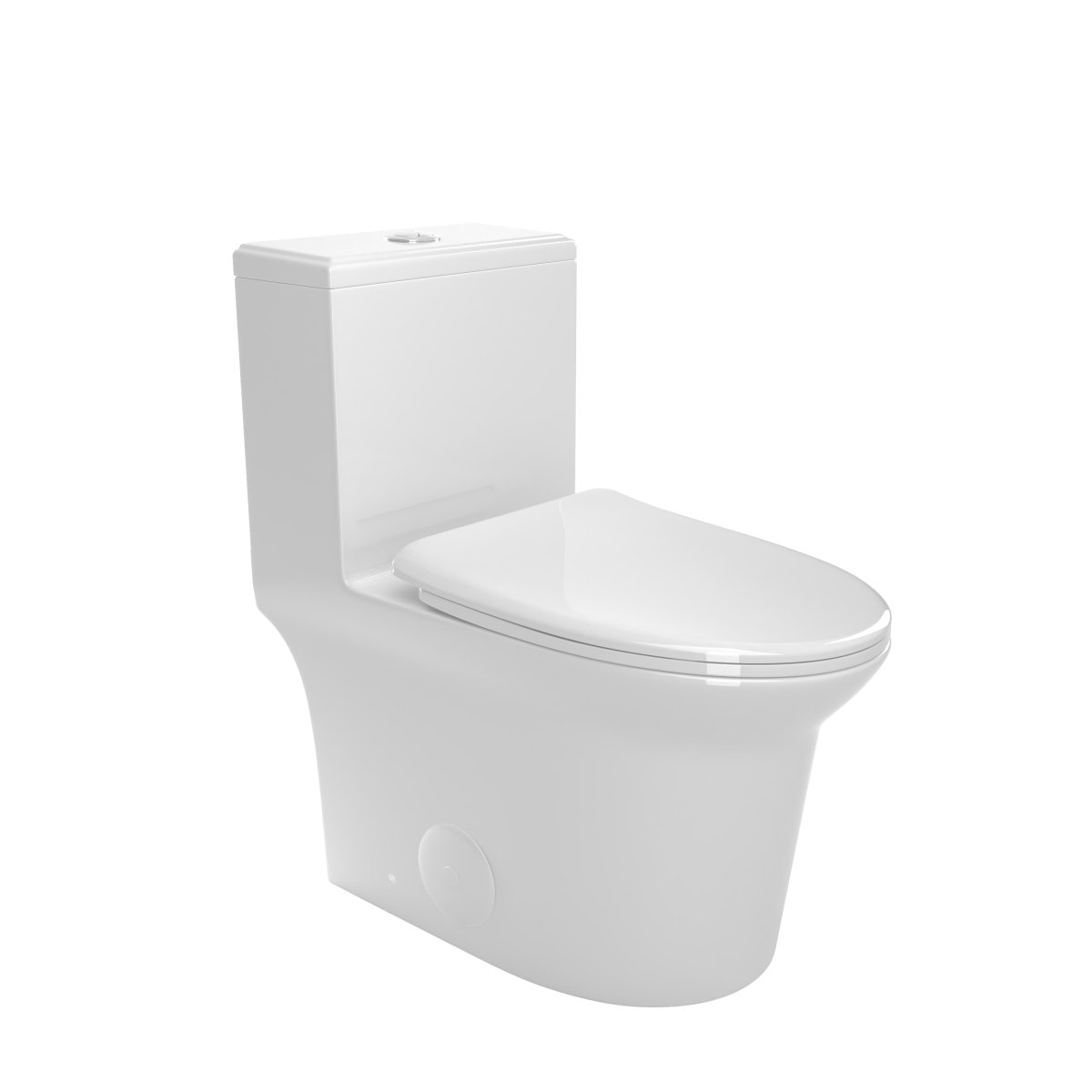 Picture of Bothwa T029-WT 27.95 x 15.35 in. Home 1.1 & 1.6 GPF Elongated Comfort Height Floor Mounted Dual Flush Toilet&#44; White