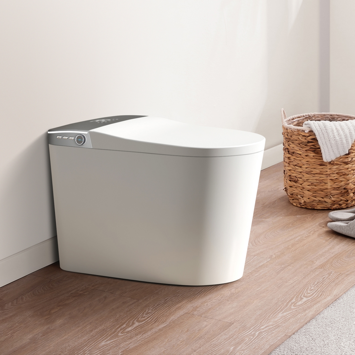 Picture of Bothwa  ST016-WBKD Bothwa Home Smart Toilet with Built-in Bidet&#44; Heated Seat&#44; Air Dryer&#44; Auto Flush&#44; Booster Pump&#44; Instant Warm Water