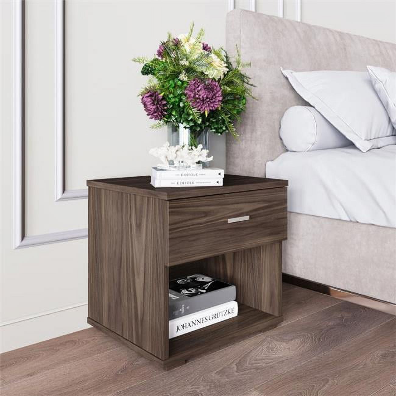 Novalee Low Profile Bedroom Nightstand