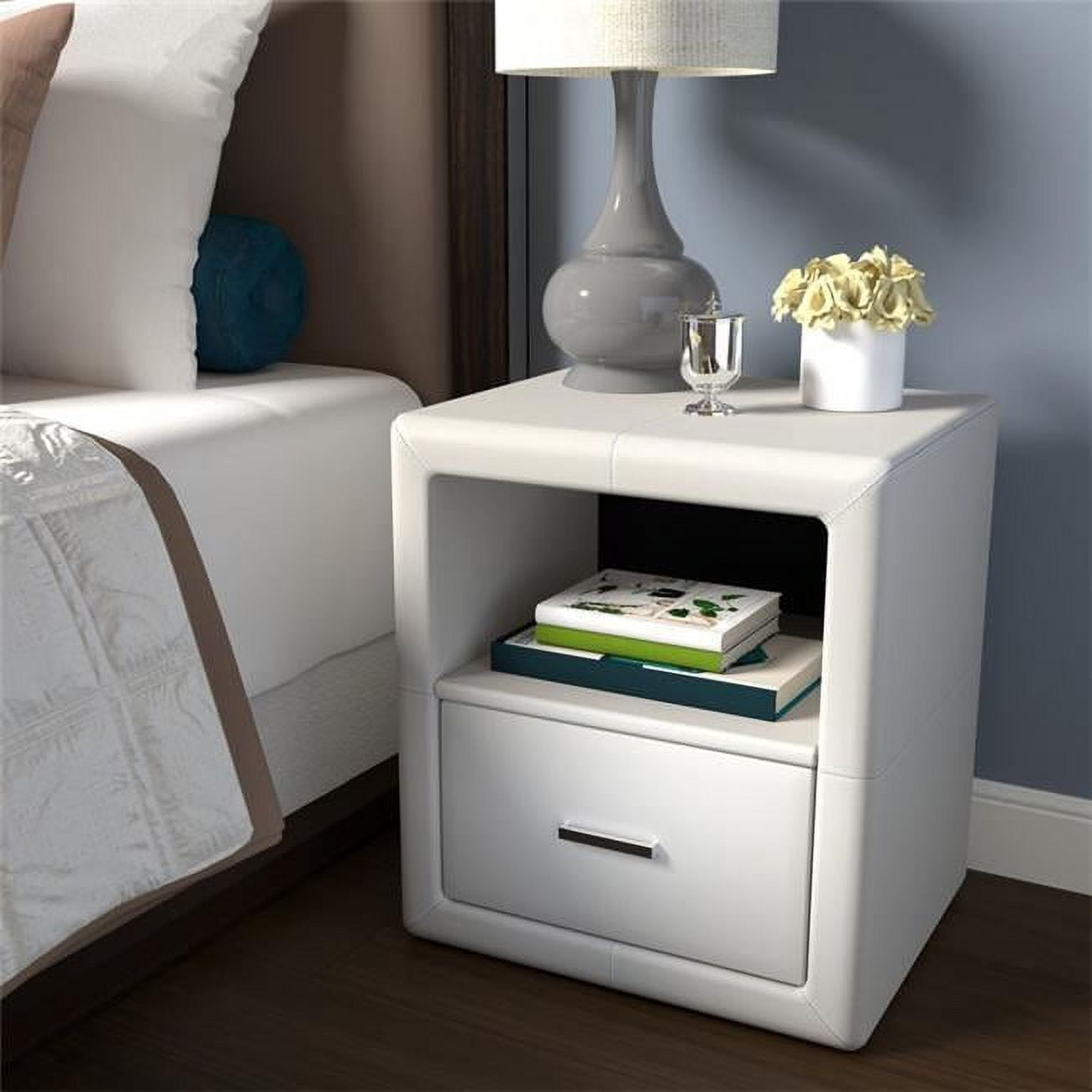 LONSWH157 Leigh Low Profile Nightstand