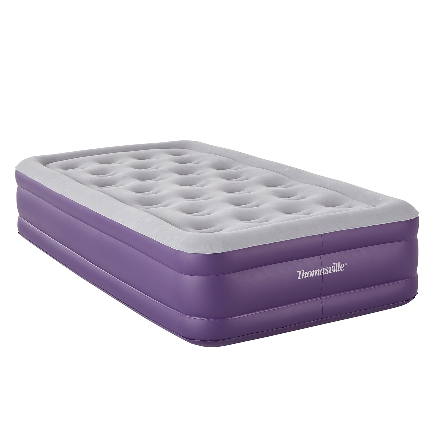 Picture of Boyd Specialty Sleep TV8217TW 15 in. Thomasville Sensation Offset Coil Air Mattress with Express Pump&#44; Purple - Twin Size
