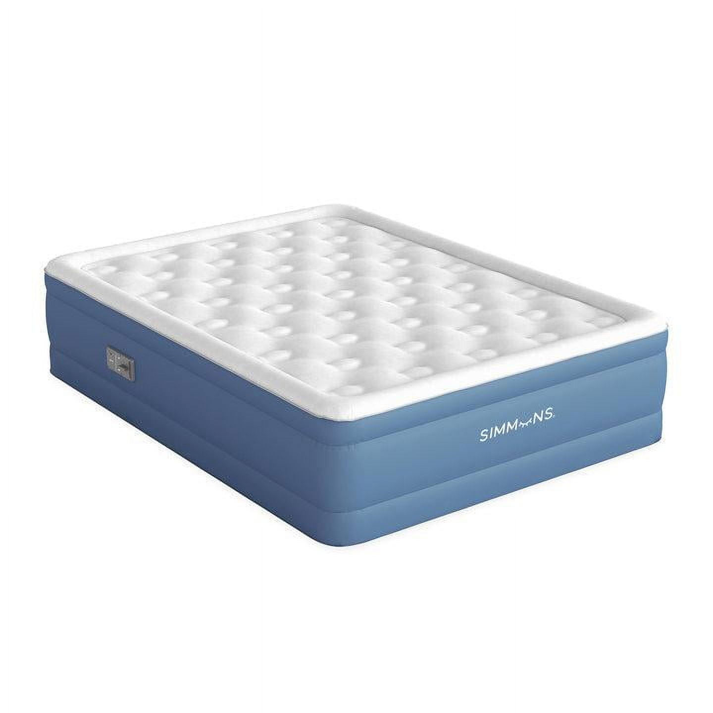 Picture of Boyd Specialty Sleep MM09617DB 17 in. Simmons Rest Aire Air Mattress with Auto Shut-off & Built-in Pump&#44; White & Blue - Full Size