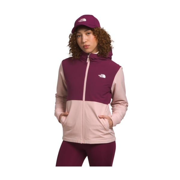 81161682 Shelbe Raschel Long-Sleeve Hoodie for Ladies - Pink Moss & Boysenberry - Large -  The North Face